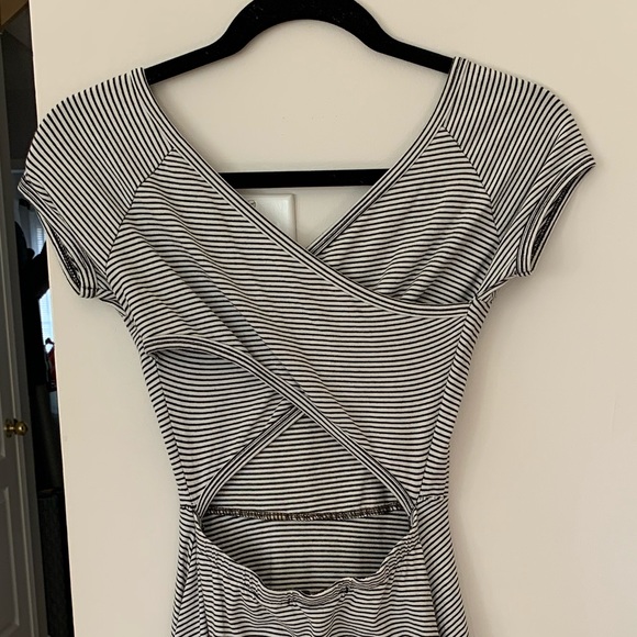 Brandy Melville Striped Cutout Dress - Picture 3 of 5